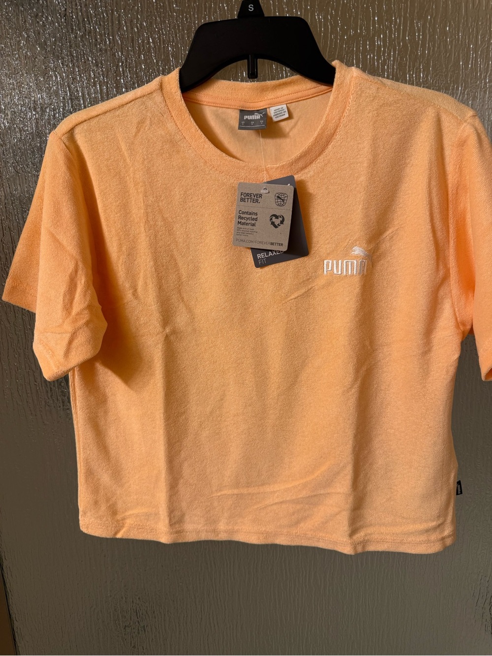 Puma Peach Terry Short Sleeve Kids Tee